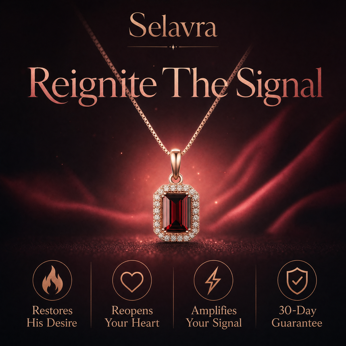 Selavra Garnet Necklace