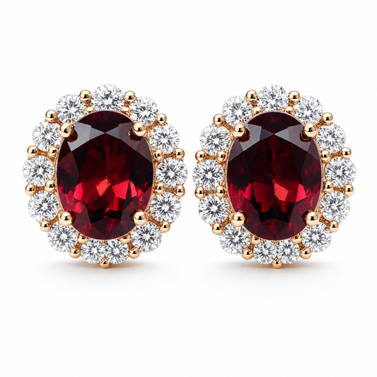 Selavra Garnet Earring