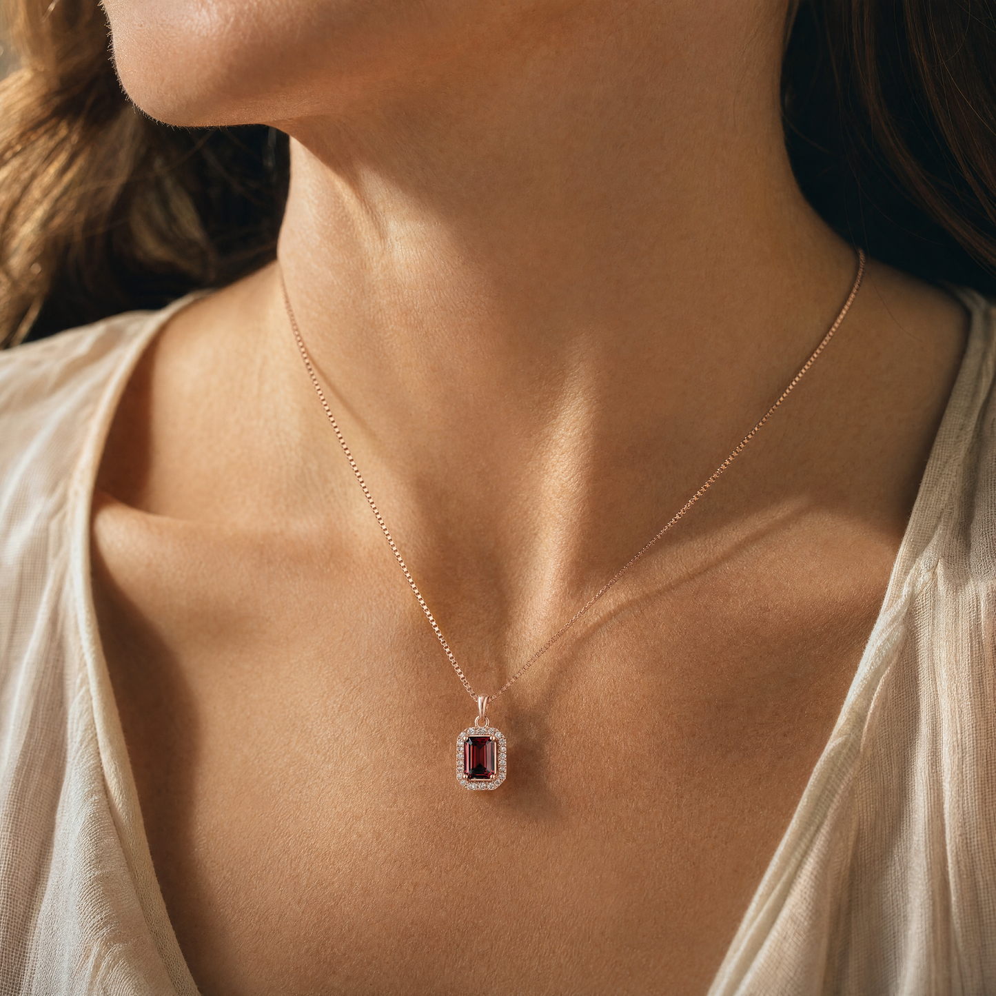 Selavra Garnet Necklace