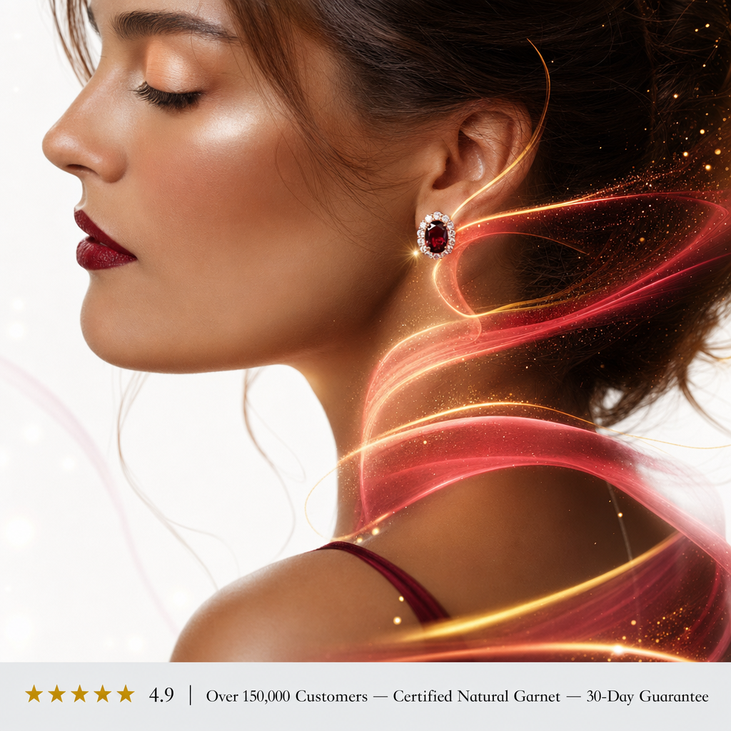 Selavra Garnet Earring