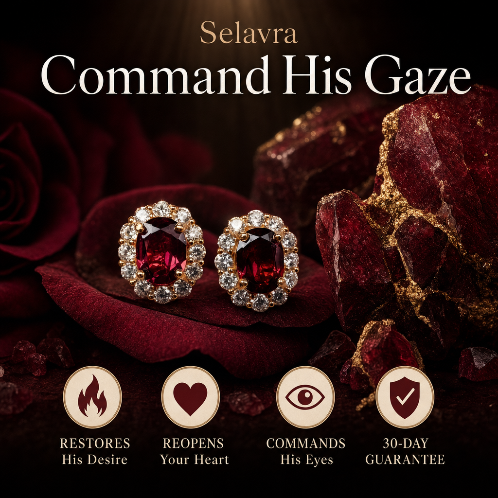 Selavra Garnet Earring