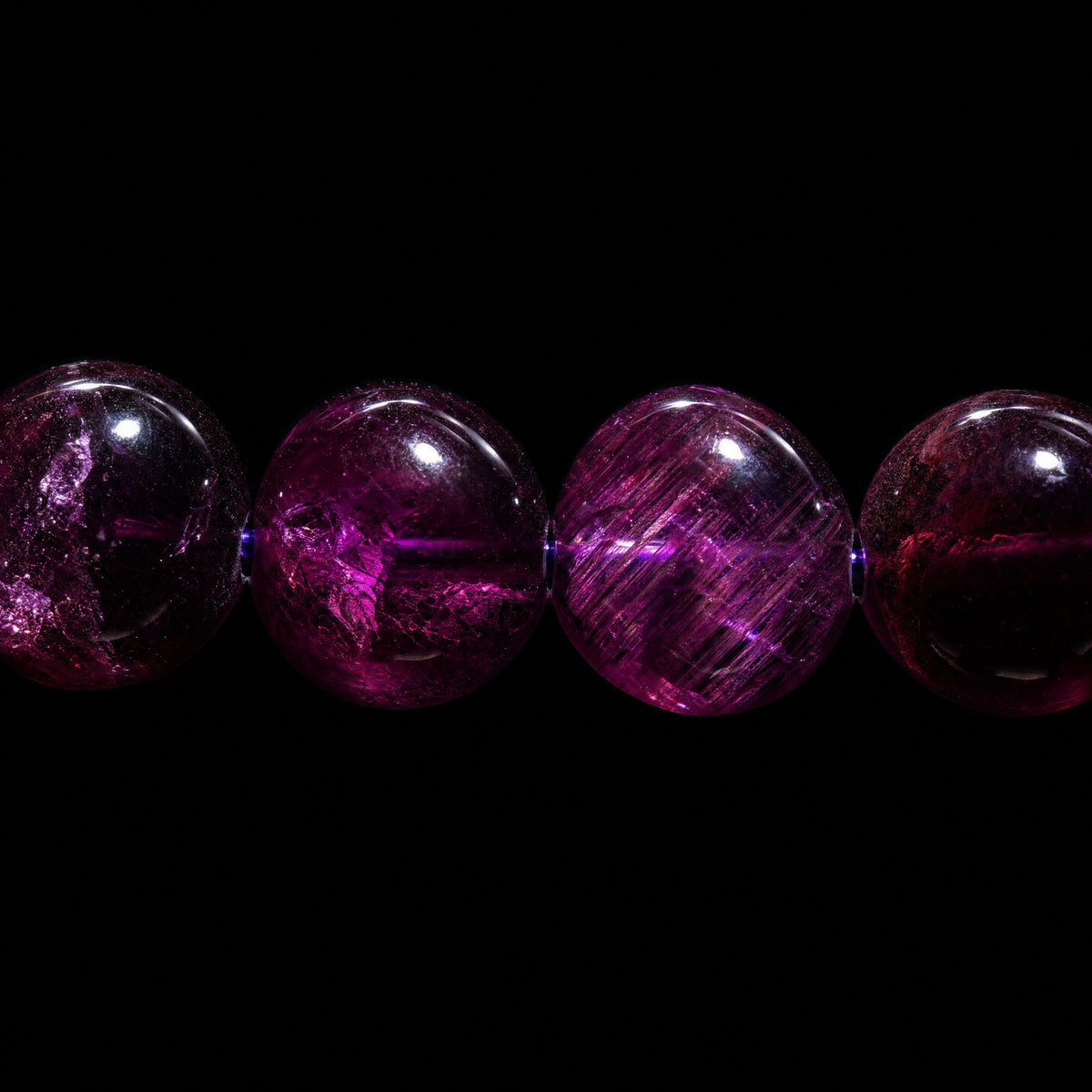 **RARE CRYSTAL** Selavra Limited Deep Purple Garnet Bracelet